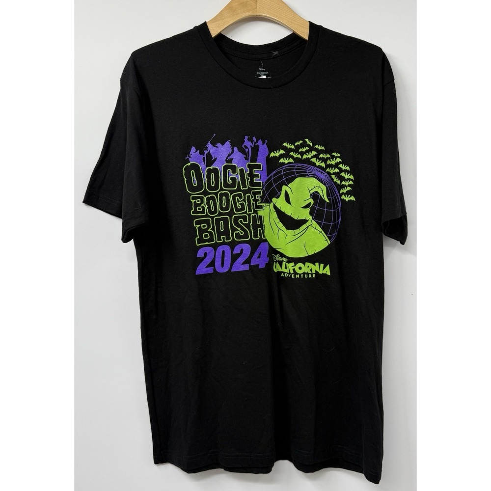Oogie Boogie Bash Disney DCA Tshirt 2024 Men's LG Halloween Glow In The Dark NWT